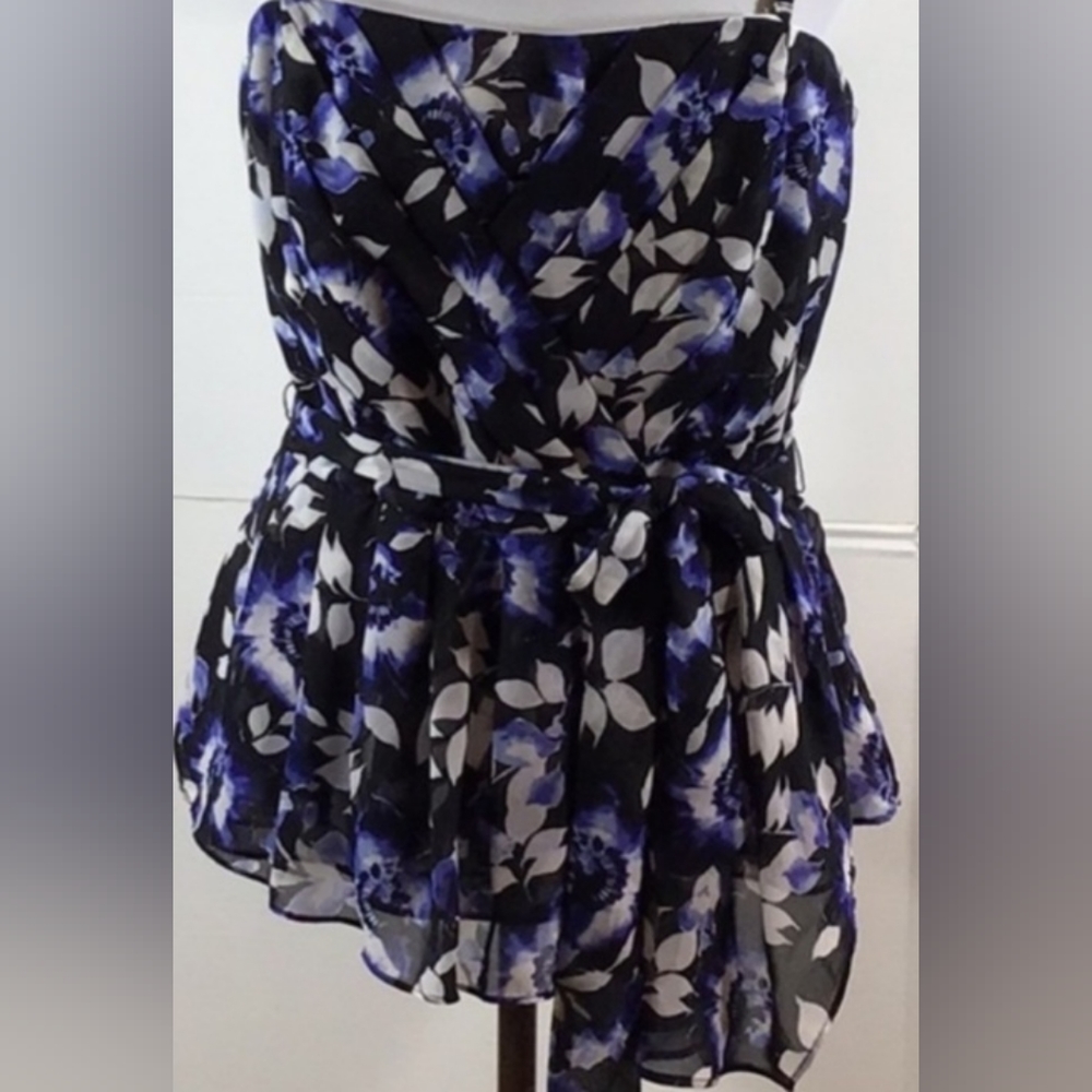 WHBM peplum floral top